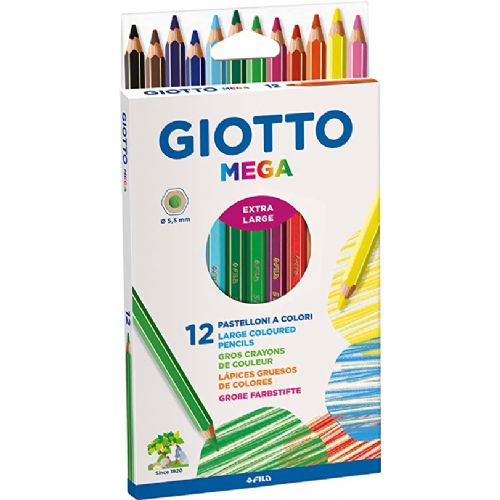 Pastelli Colorati Giotto Mega 12 Pz