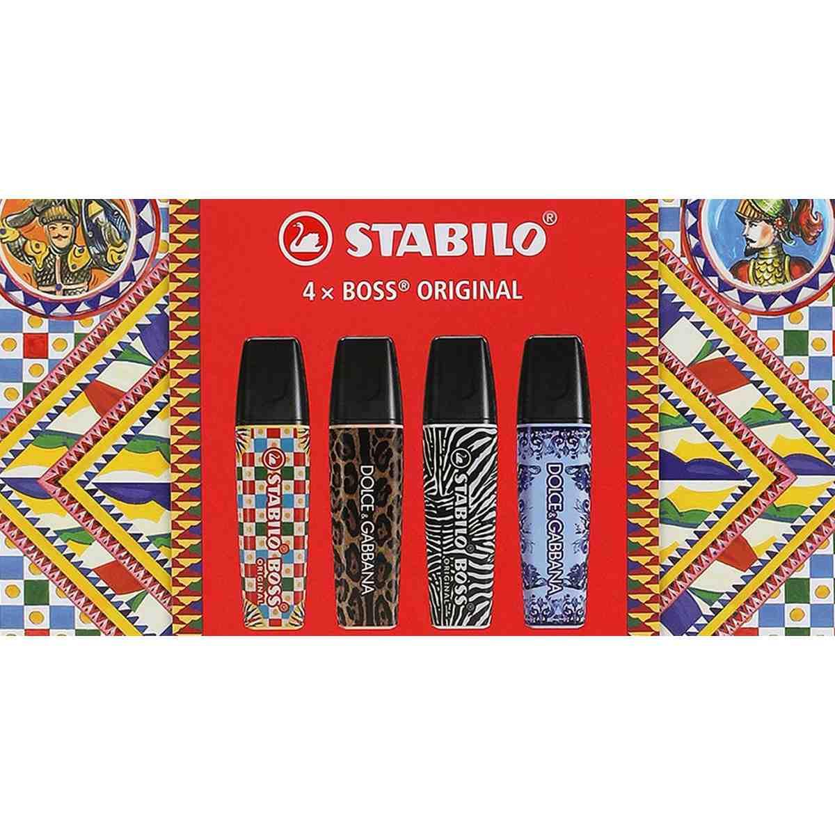 Evidenziatori Stabilo Dolce & Gabbana - 4 pz