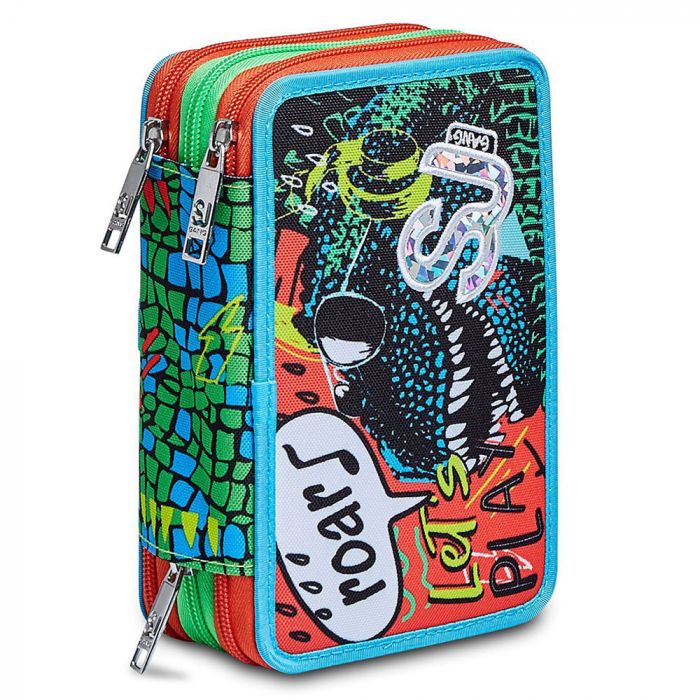 Astuccio 3 Zip Seven Junior Animali