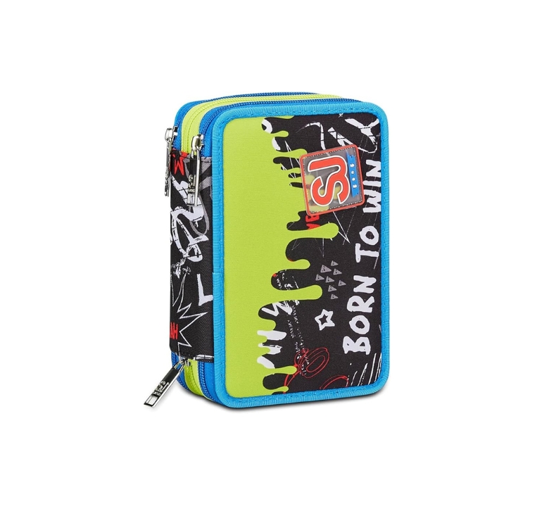 Astuccio 3 Zip Seven Junior Born To Fun