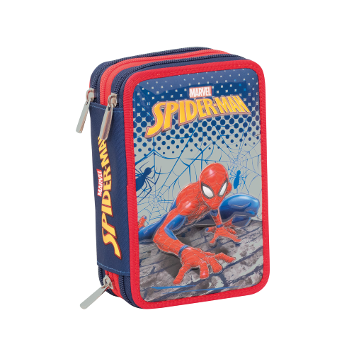 Astuccio 3 Zip Seven Junior SPIDER-MAN