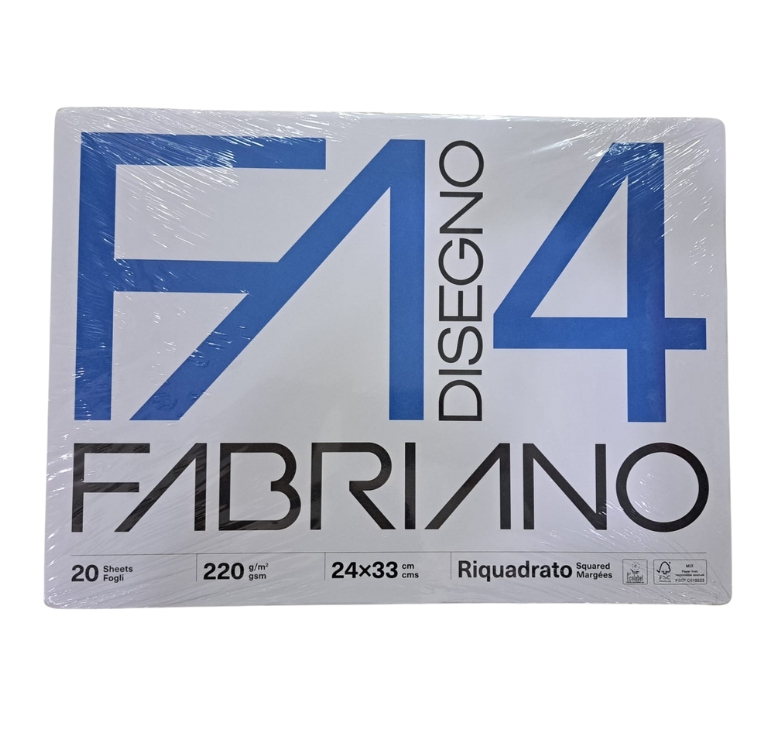 Album da Disegno Fabriano 4 - 24x33 Riquadrato