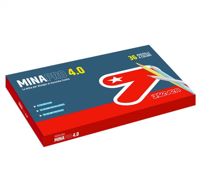 Pastelli Seven Minapro 4.0 - Box 36 colori
