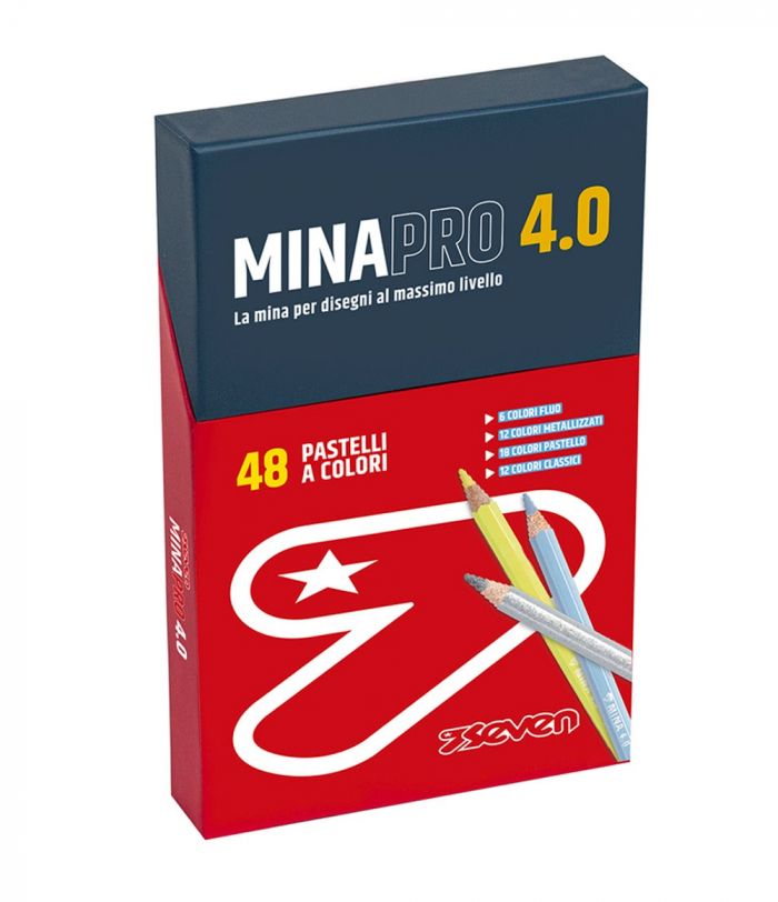 Pastelli Seven Minapro 4.0 - Box 48 Pastelli A Colori