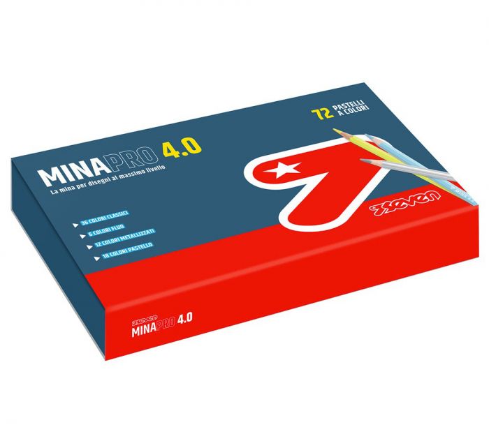 Pastelli Seven Minapro 4.0 - Box 72 colori
