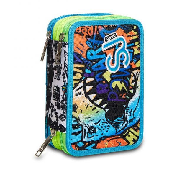 Astuccio 3 Zip Seven Junior FLIP-3D Boy