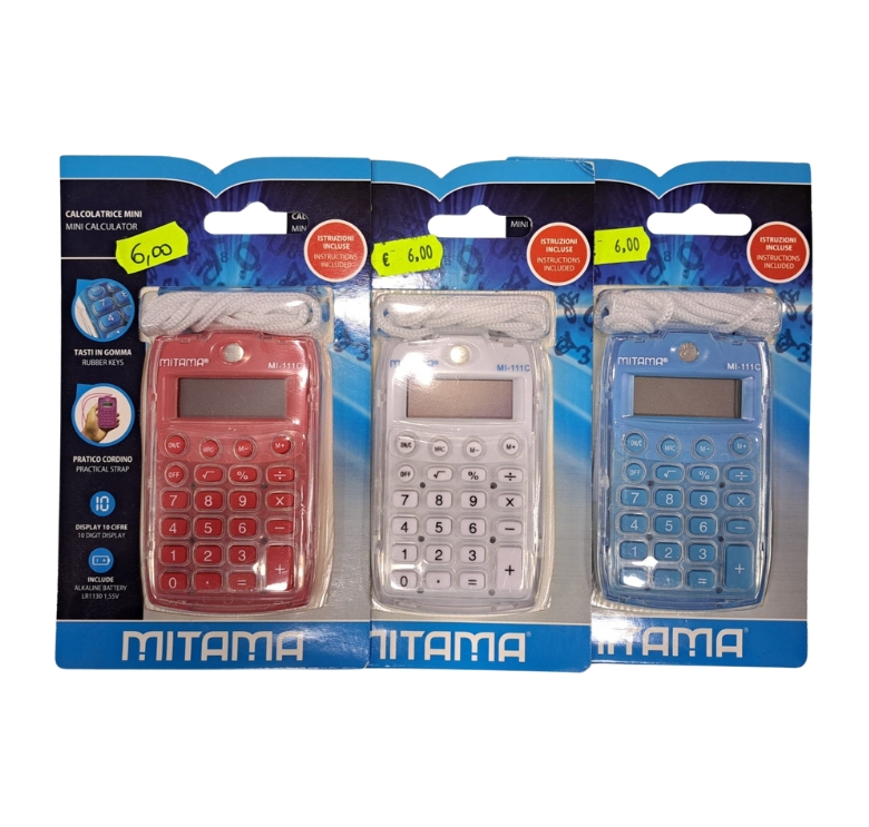 Calcolatrice 10 cifre Mitama 5,9X10 cm