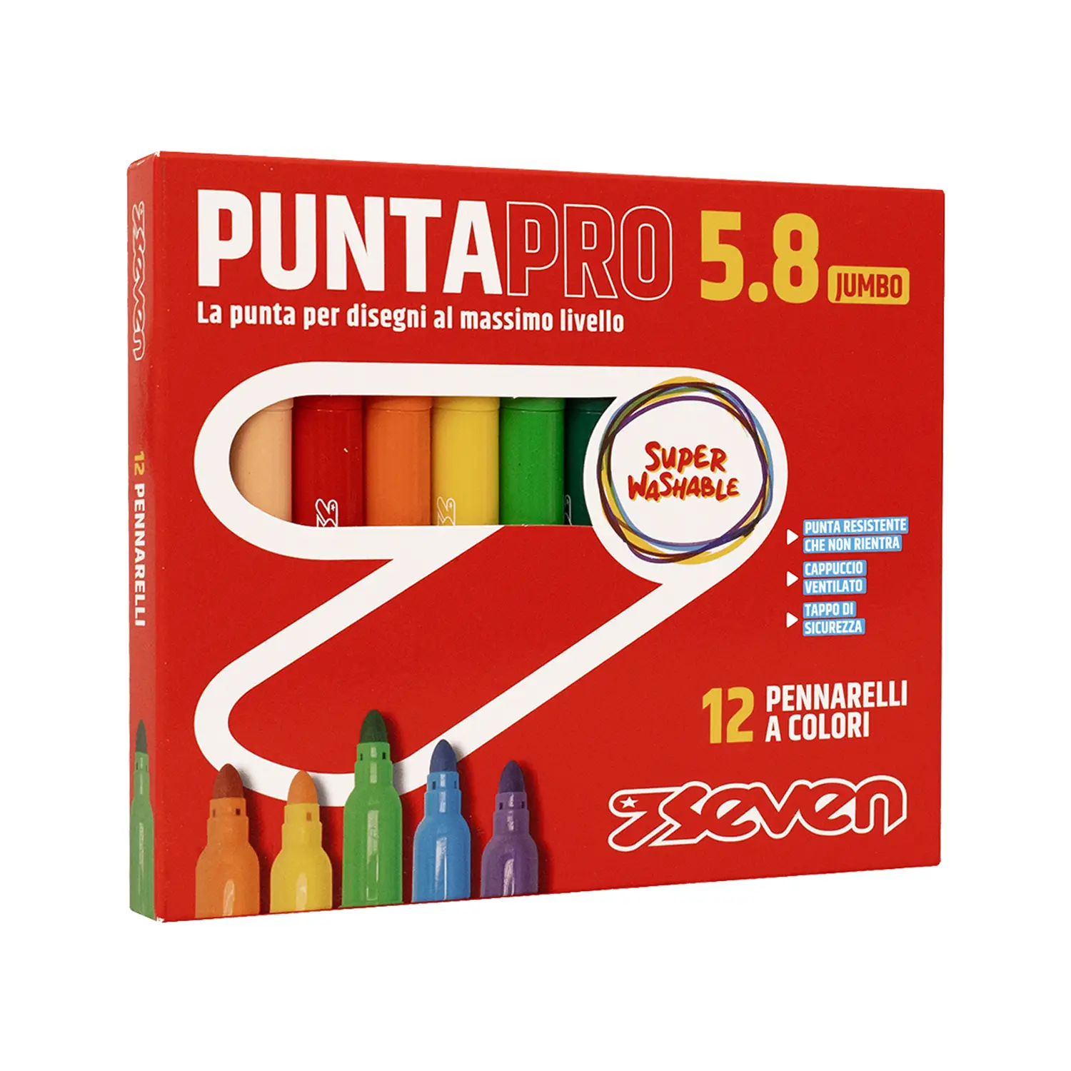 Pennarelli Seven Punta Pro 5.8 12 Pz