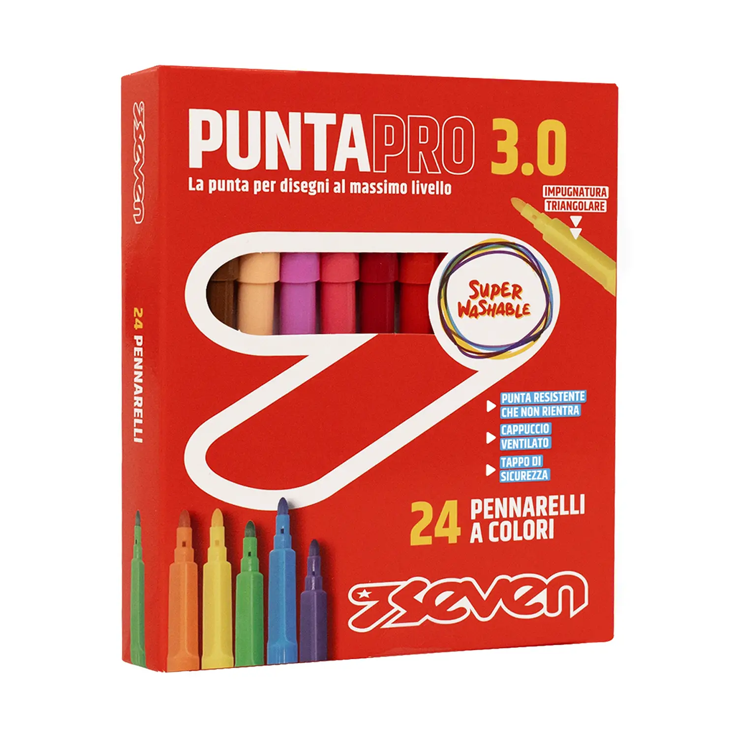 Pennarelli Seven Punta Pro 3.0 24 Pz