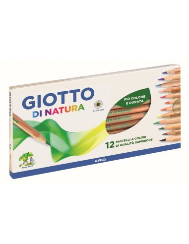 Pastelli Colorati Giotto di Natura 12 Pz