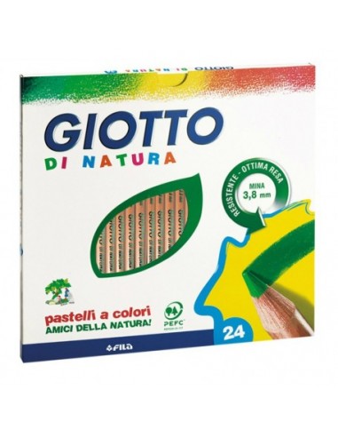 Pastelli Colorati Giotto di Natura 24 Pz