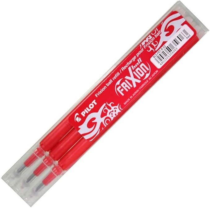 Refil Cancellabile Pilot 3 Refil a confezione Inchiostro Rossa