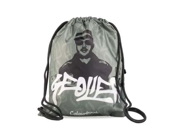 Sacca Con Coulisse Geolier Verde- Colourbook