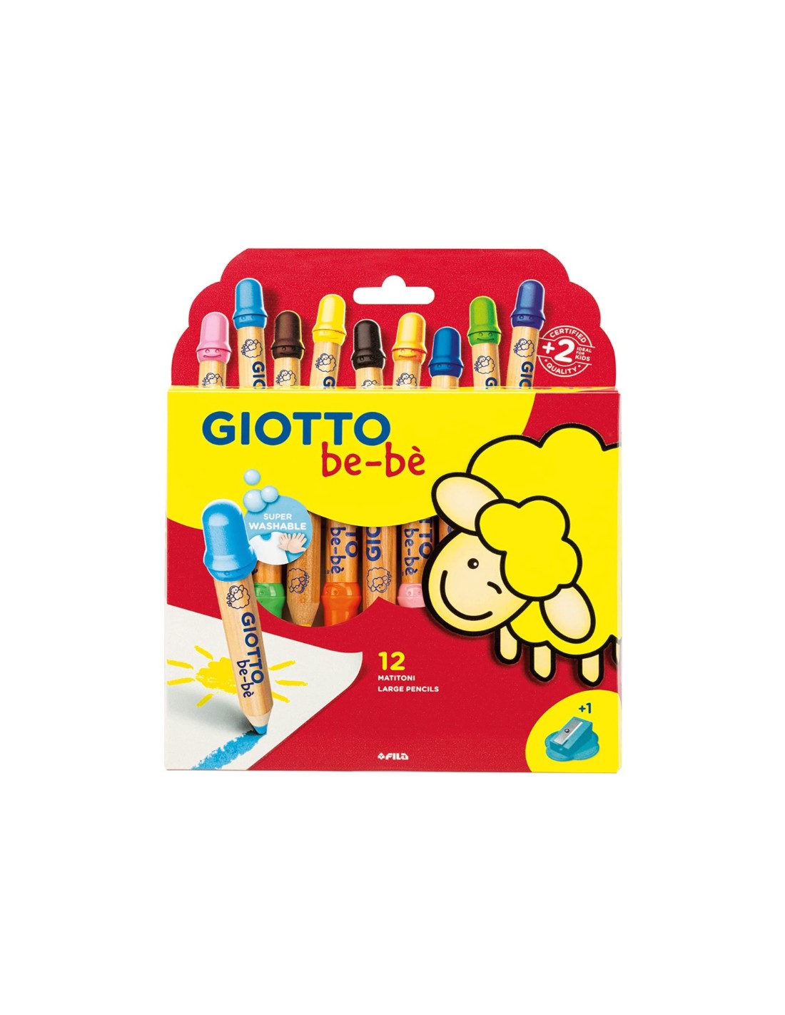 Pastelli Matitoni Colorati Giotto Be-Bè 12pz