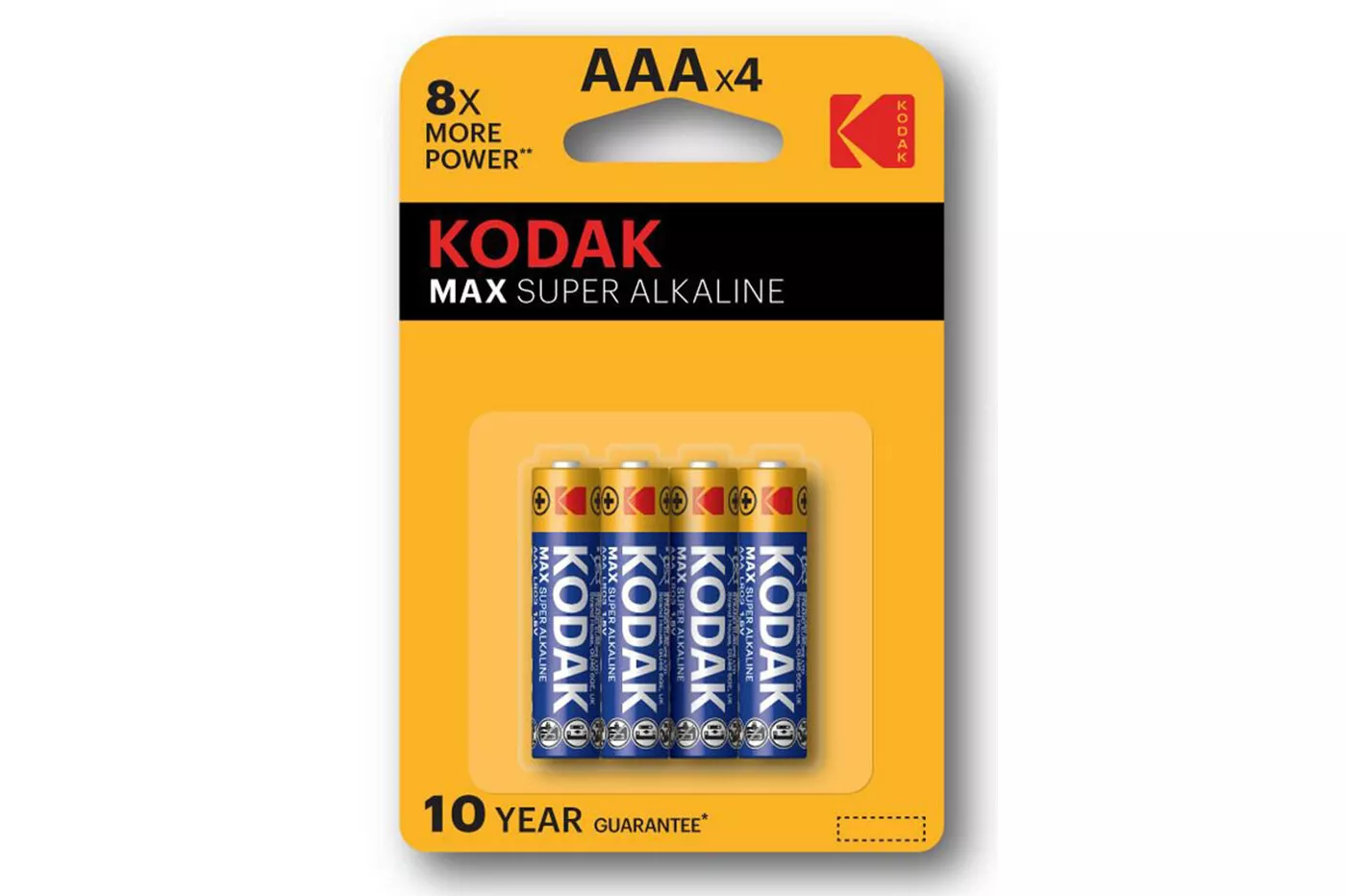 Batteria Kodak Max Super AAA 1.5V 4pz Pile Torce Laser