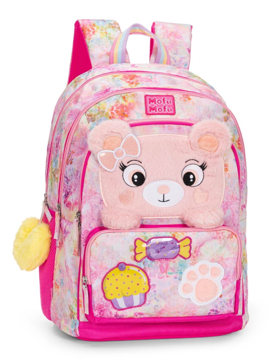 Zaino Scuola Organizzato Mofu Mofu Orso