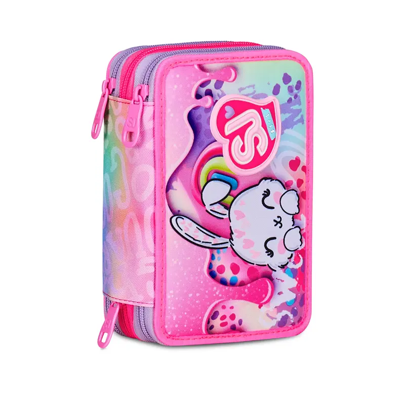 astuccio 3 zip fantasys girl