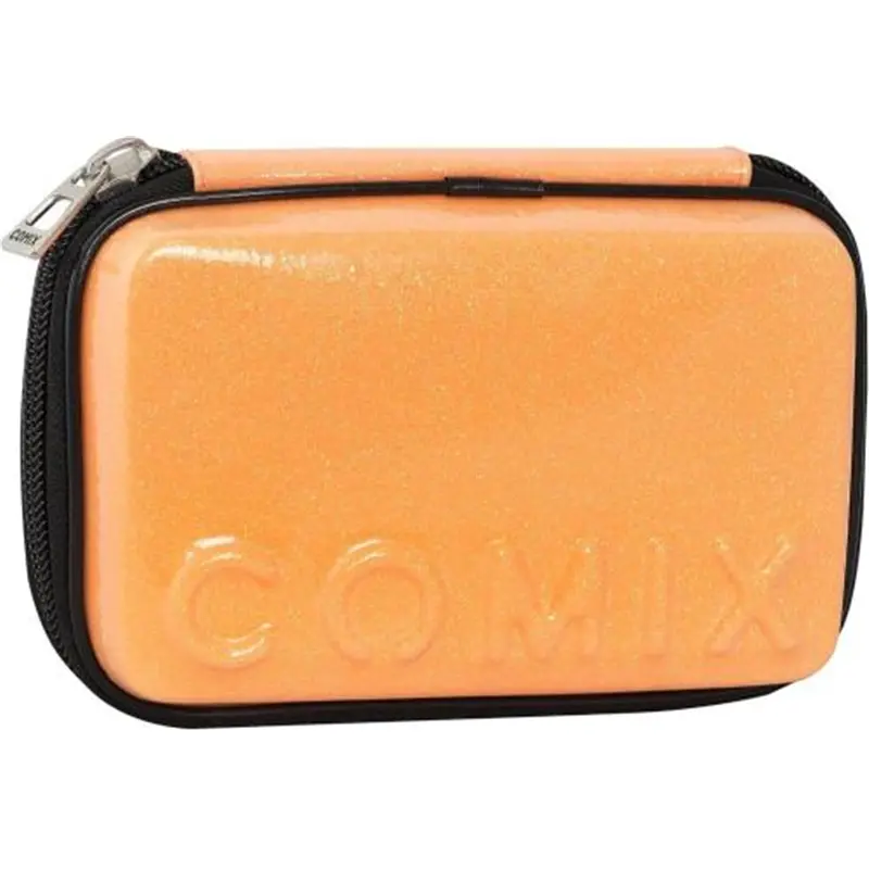 astuccio maxi zip comix classic glitter arancione