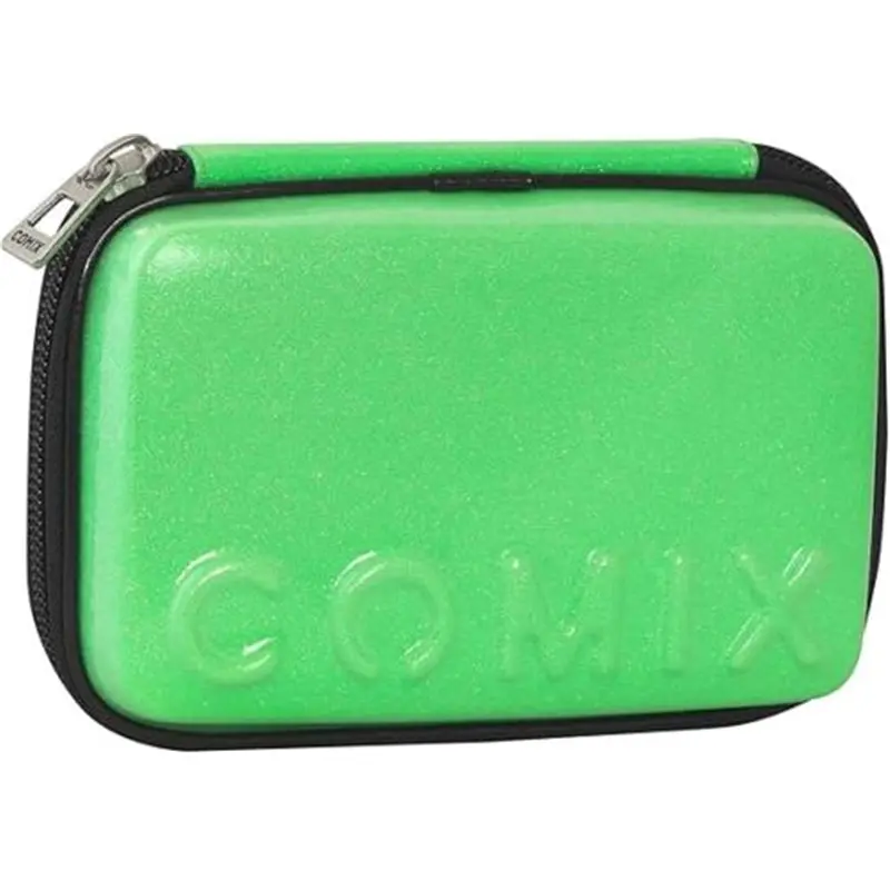 astuccio maxi zip comix glitter verde