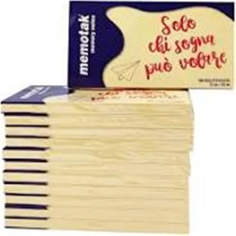 blocco post it giallo memotak 75 mm x 125 mm