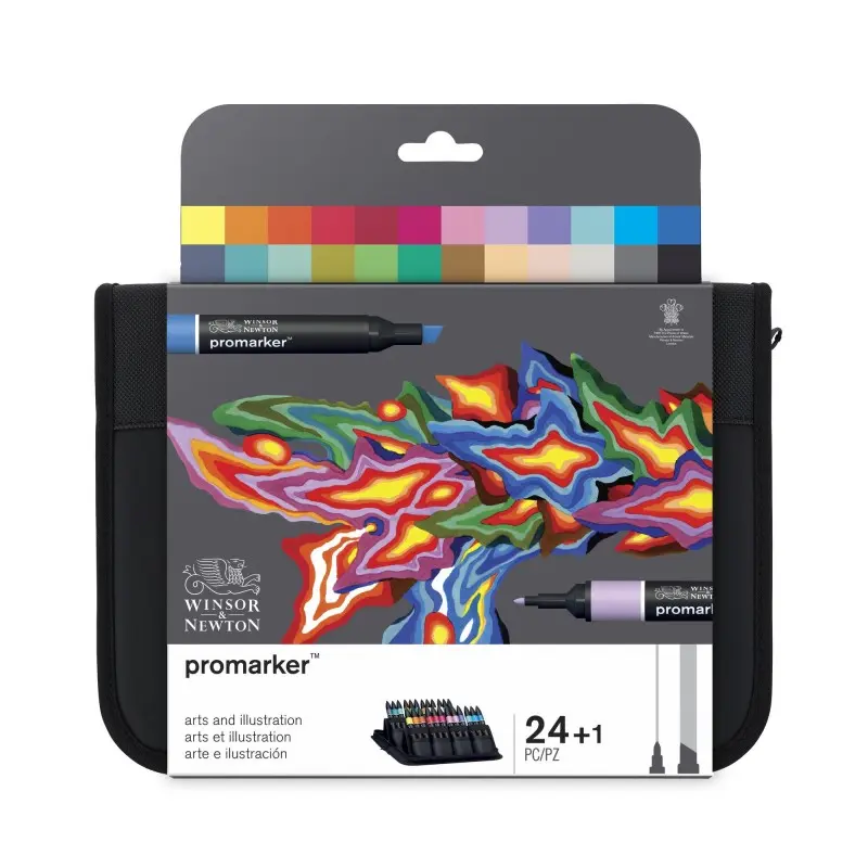 pennarelli promarker arts illustration 24pz winsornewton
