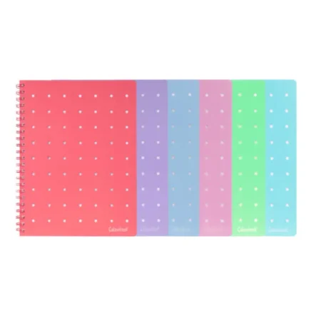 quaderno a spirale a4 pin it quadretti 5 millimetri senza margine colourbook