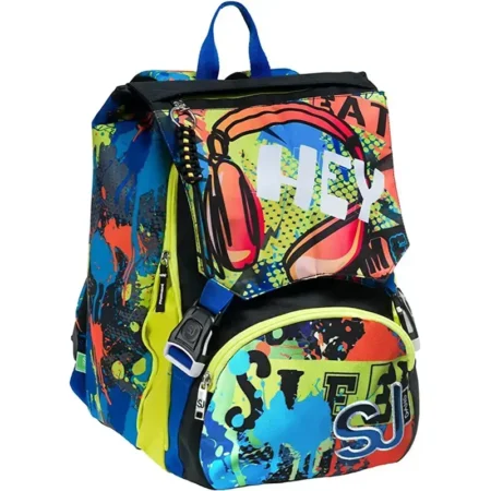 zaino scuola estensibile sj gang boy flip system con led