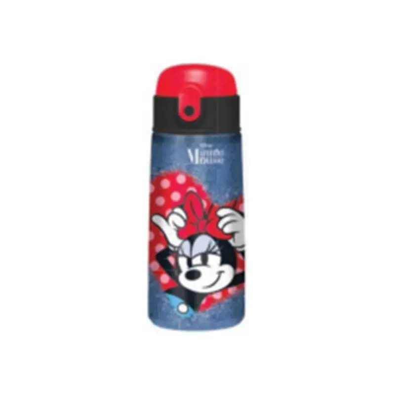 borraccia termica kid 460 ml con cannuccia minnie