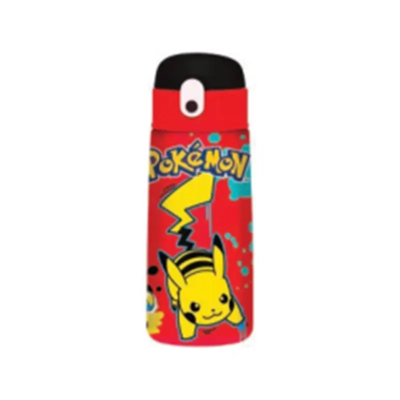 borraccia termica kid 460 ml con cannuccia pokemon