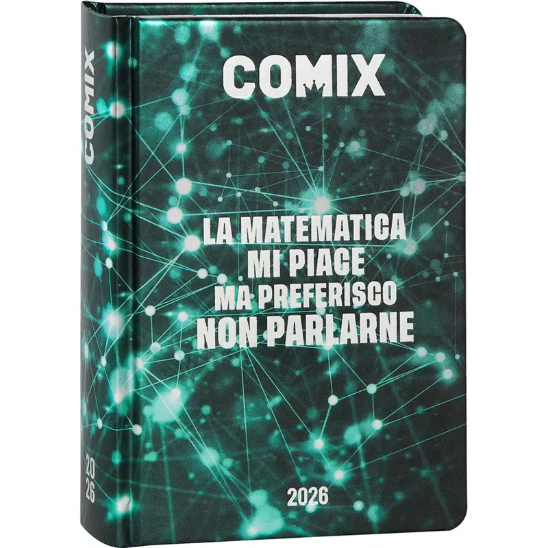 diario 16 mesi 202526 comix giornaliero mini verde