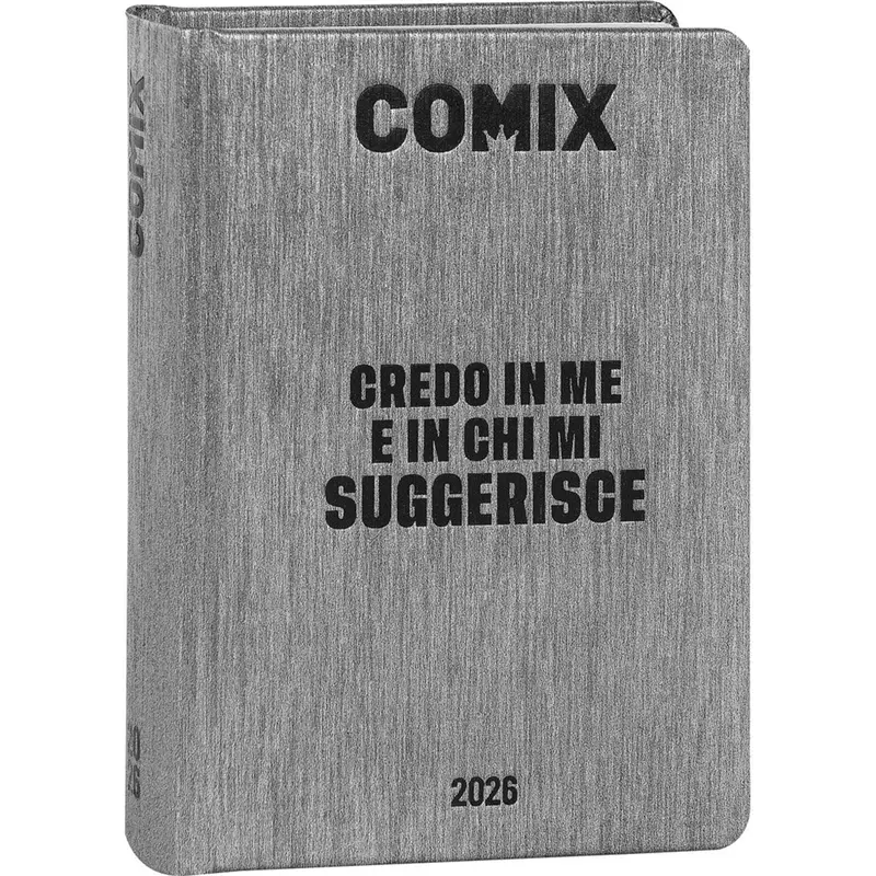 diario 16 mesi 202526 comix giornaliero standard grigionero