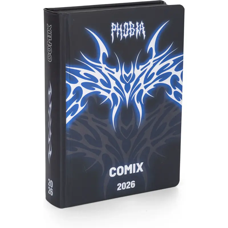 diario 16 mesi 202526 comix limited edition giornaliero neroblu