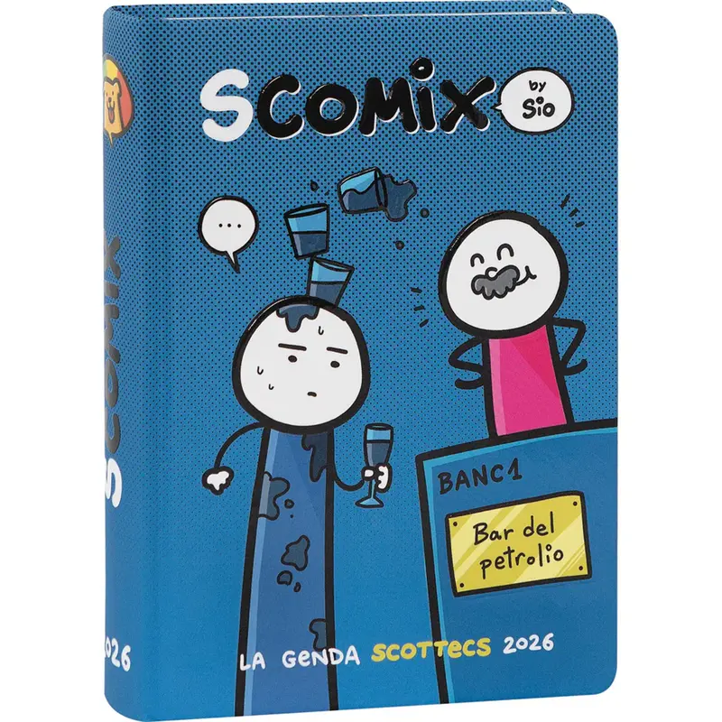 diario 16 mesi 202526 comix scottecs by sio giornaliero blu