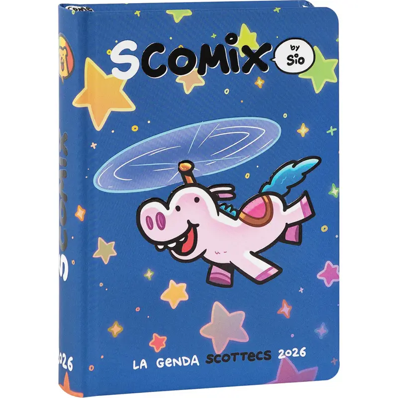 diario 16 mesi 202526 comix scottecs by sio giornaliero blu