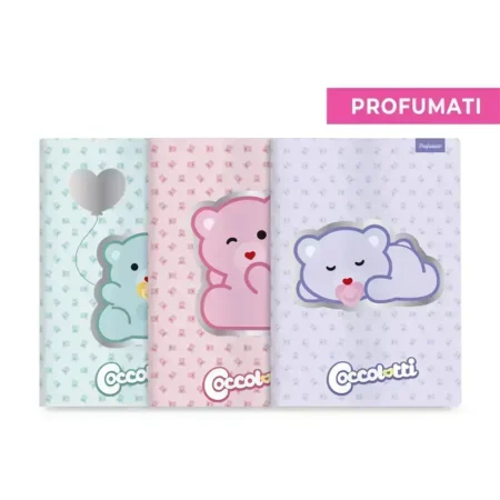 maxi quaderno profumato a4 plus classic coccolotti by colourbook righe 1 e 2 elementare riga