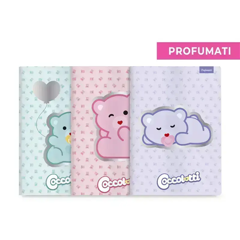 maxi quaderno profumato a4 plus classic coccolotti by colourbook righe 3elementare rigb