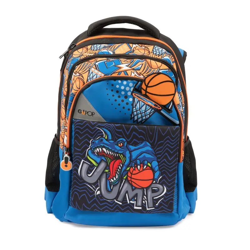 zaino scuola 3 scomparti round slam dunk go pop giochi preziosi