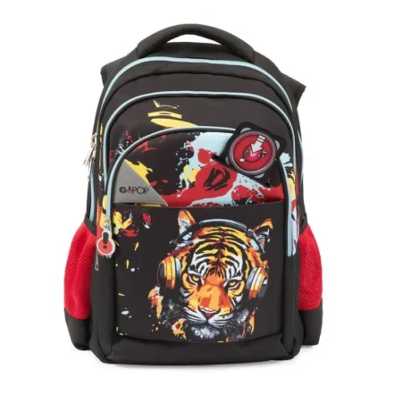 zaino scuola 3 scomparti round tiger beats go pop giochi preziosi