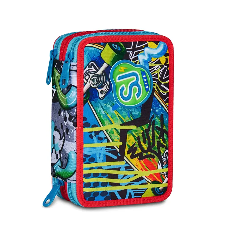 astuccio 3 zip sharky skate sj gang