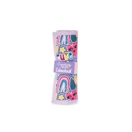 astuccio portapastelli a rotolo creativity 24 pastelli colourbook