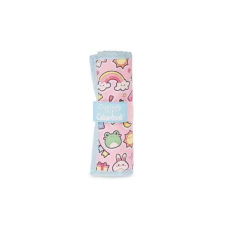 astuccio portapastelli a rotolo creativity 24 pastelli colourbook