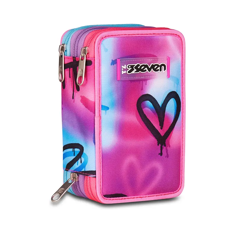 astuccio sevenr 3 zip sprint paint girl