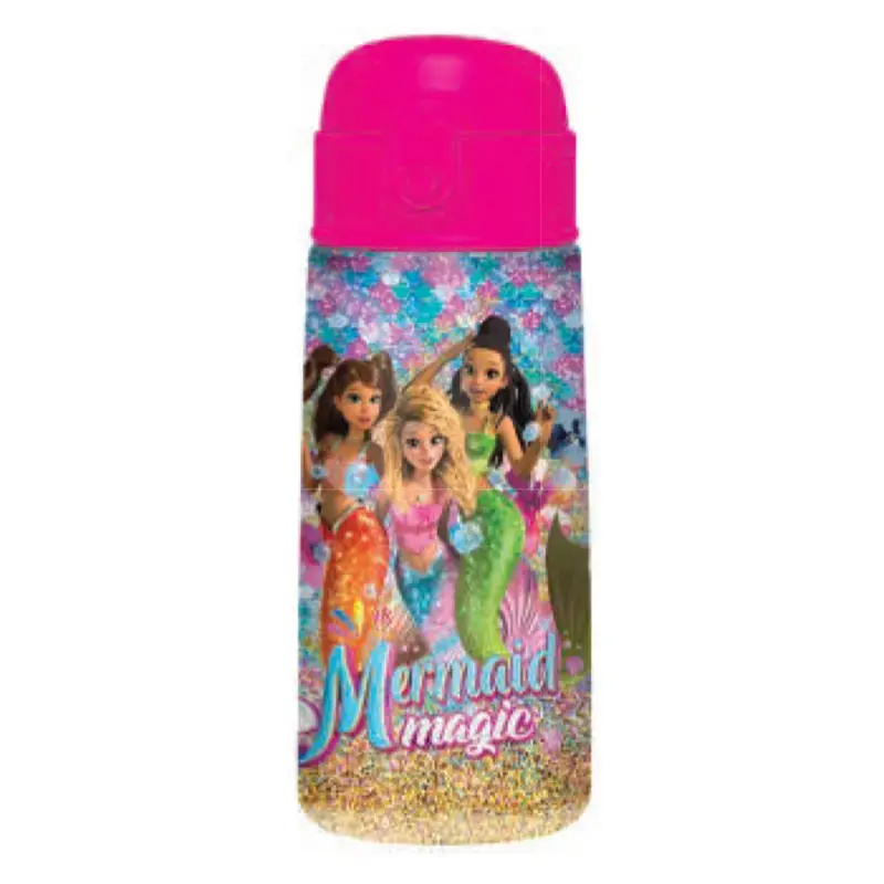 borraccia termica mermaid magic 460ml con cannuccia