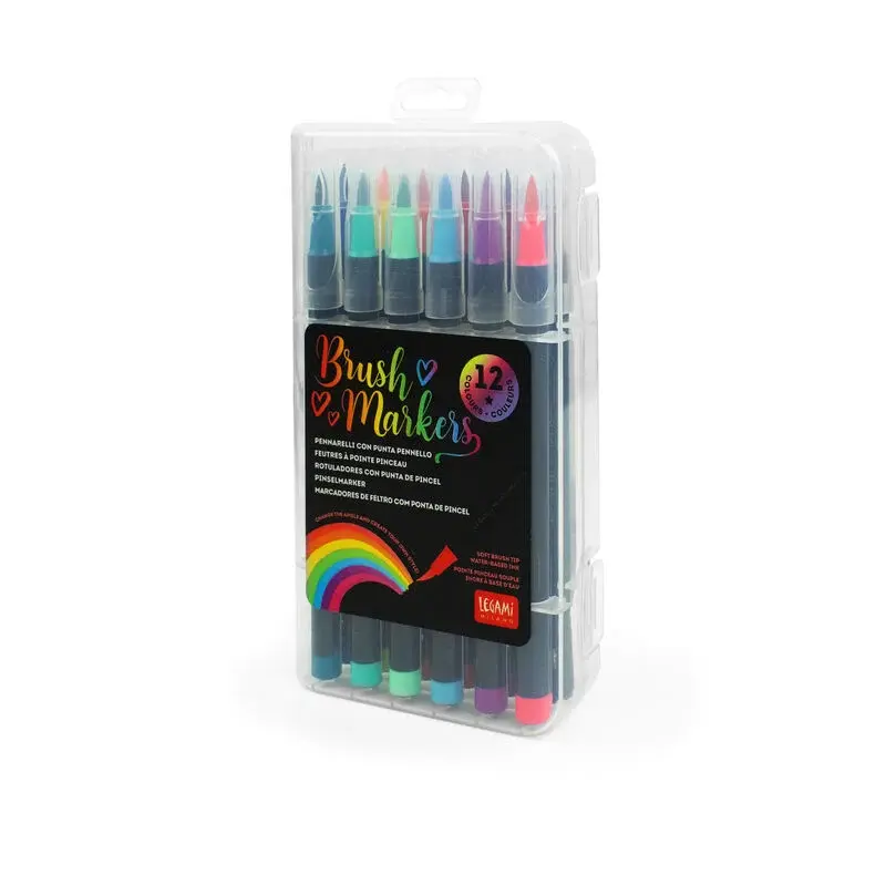 set di 12 brush legami bright colours