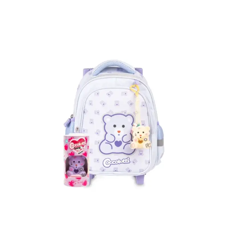 trolley asilo coccolotti classic lilla con coccolotto omaggio