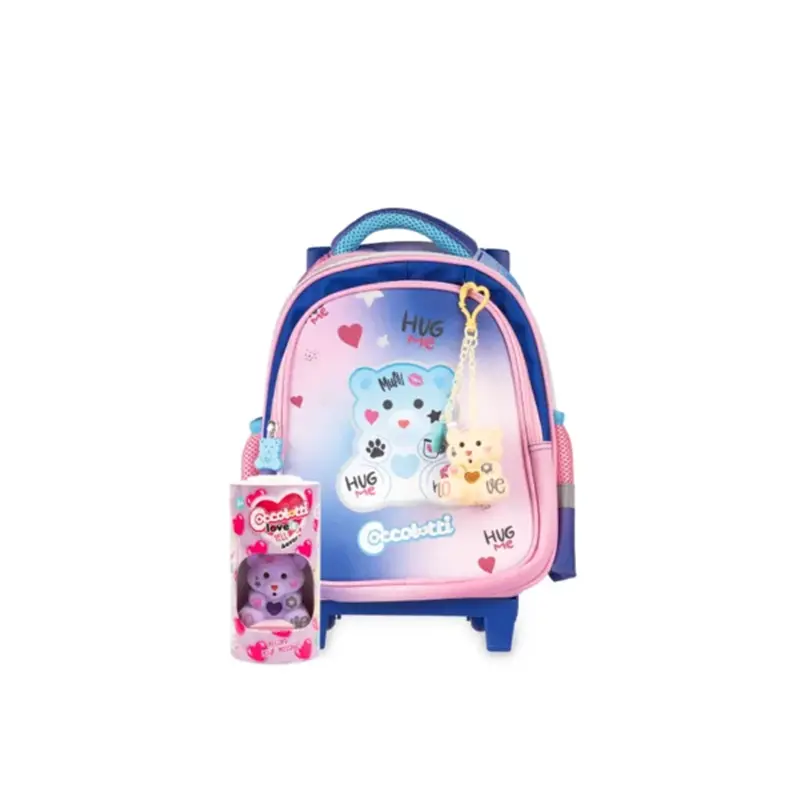 trolley asilo coccolotti love azzurro con coccolotto omaggio