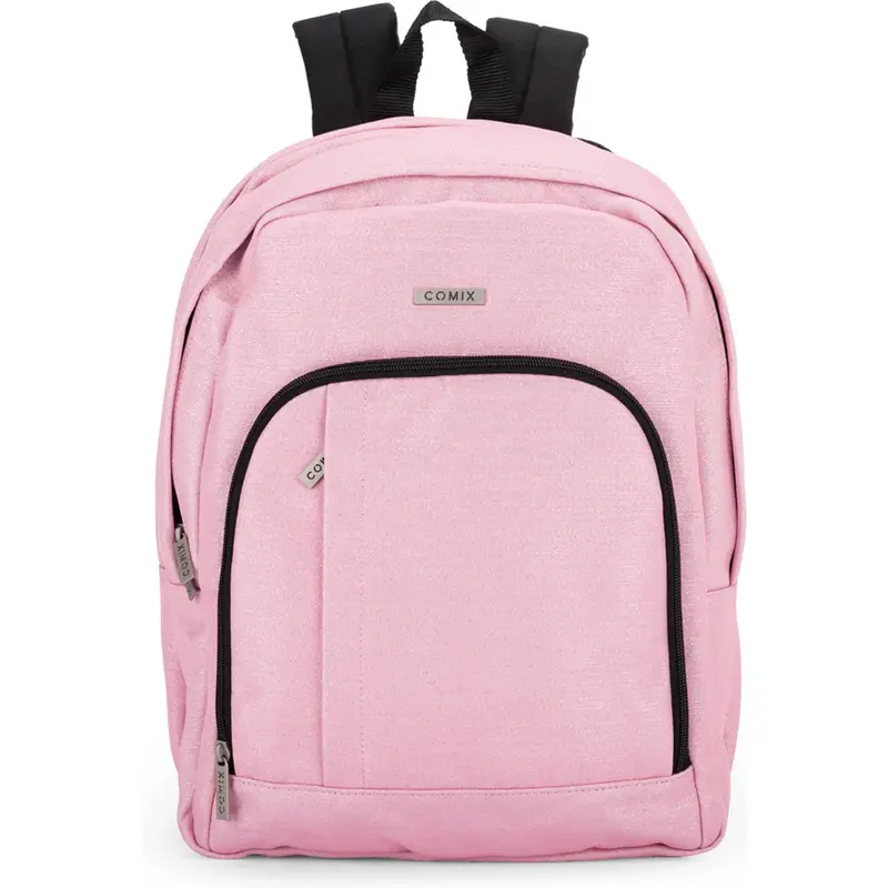 zaino organizzato comix lurex rosa