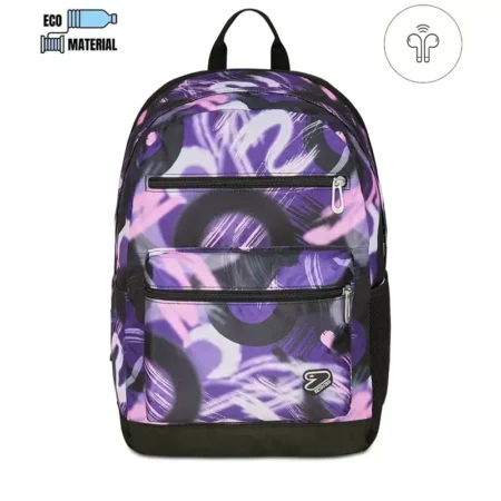 zaino sevenr reversibile con earphones wireless color mark