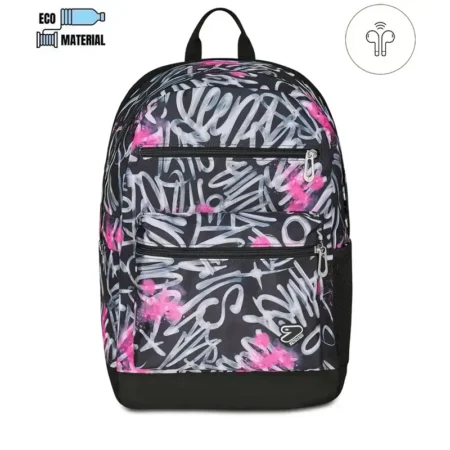 zaino sevenr reversibile con earphones wireless dim paint