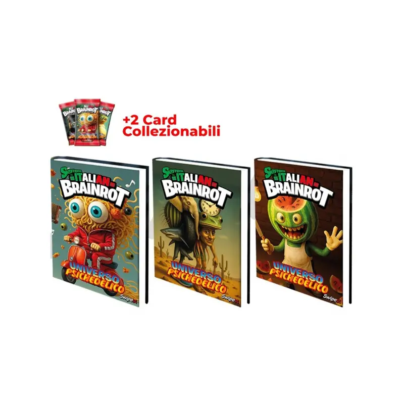 diario scuola 16 mesi brainrot no sense edition con card omaggio swipe